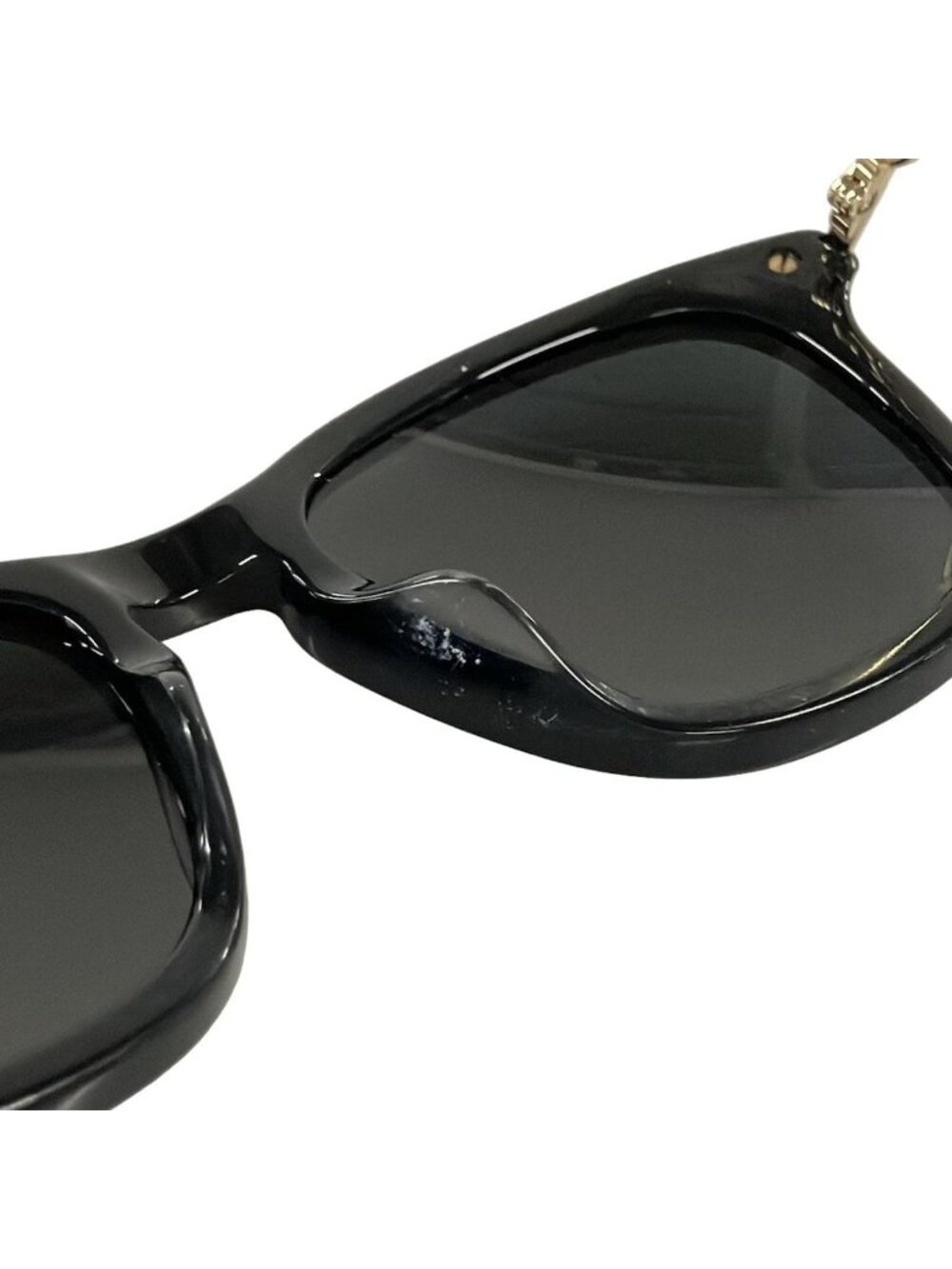 Gucci Sunglasses Wellington Black Gold Dark Brown Eyewear - Picture 6 of 8